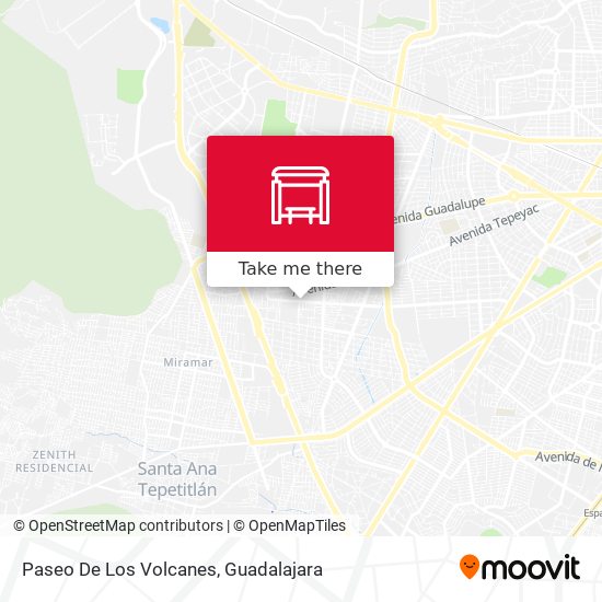 Paseo De Los Volcanes map