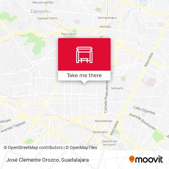 José Clemente Orozco map