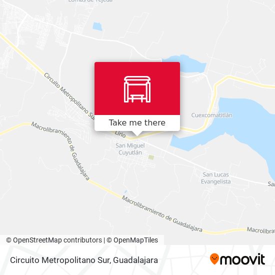 Mapa de Circuito Metropolitano Sur