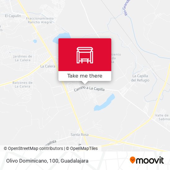 Mapa de Olivo Dominicano, 100