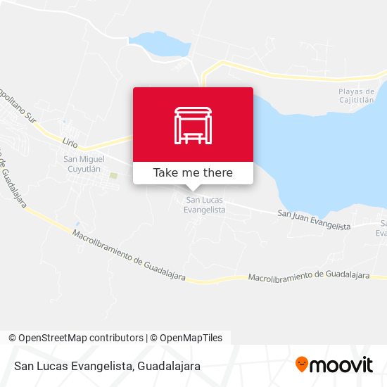 San Lucas Evangelista map