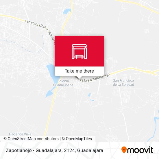 Zapotlanejo - Guadalajara, 2124 map