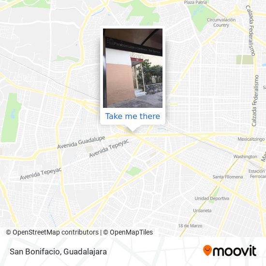 Mapa de San Bonifacio