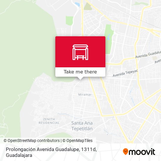 Prolongación Avenida Guadalupe, 1311d map