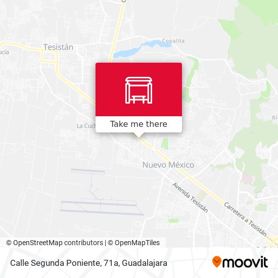 Mapa de Calle Segunda Poniente, 71a