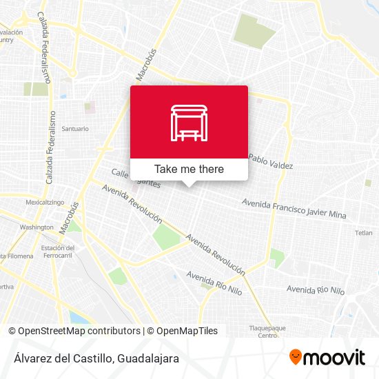 Mapa de Álvarez del Castillo