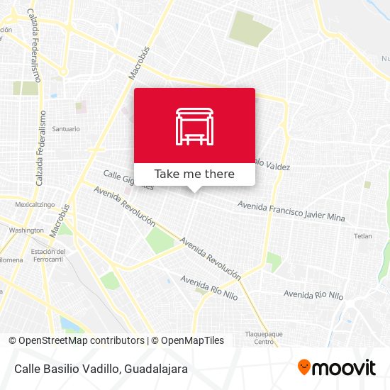 Mapa de Calle Basilio Vadillo
