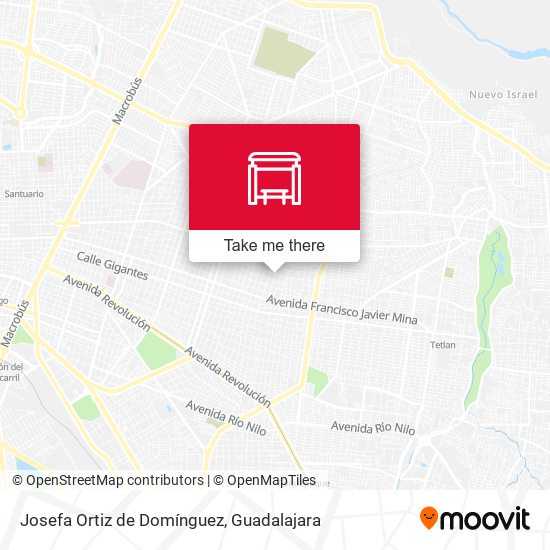Josefa Ortiz de Domínguez map