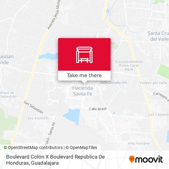Mapa de Boulevard Colón X Boulevard República De Honduras