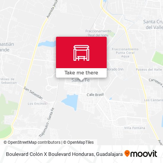 Mapa de Boulevard Colón X Boulevard Honduras