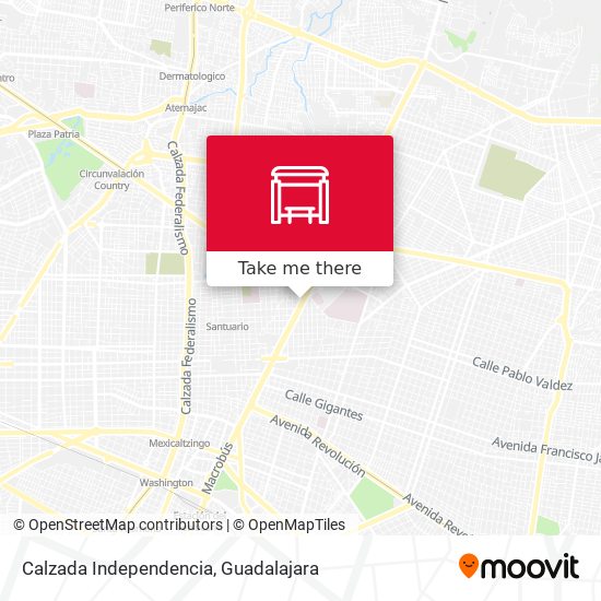 Mapa de Calzada Independencia