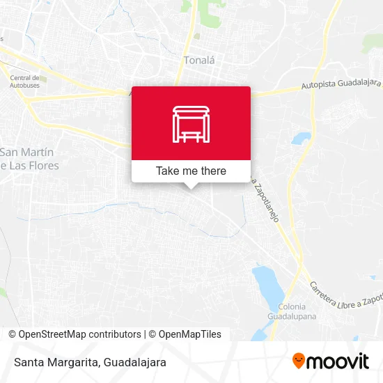 Santa Margarita map