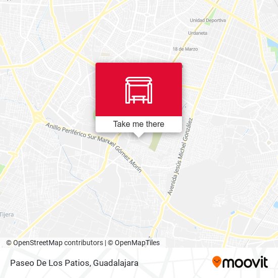 Paseo De Los Patios map