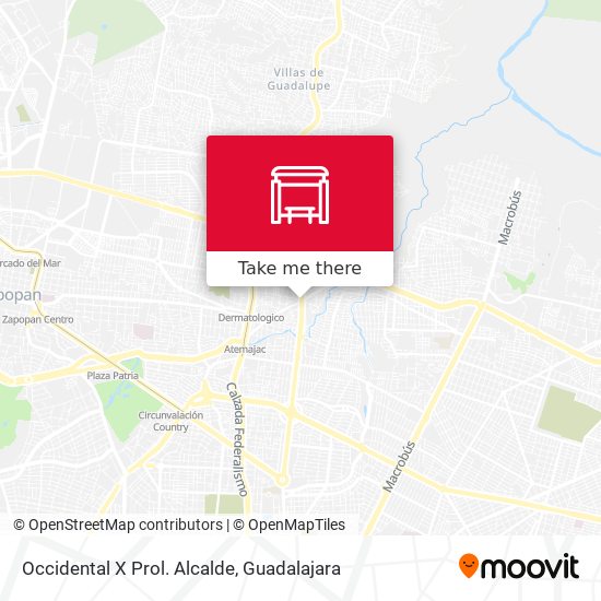 Mapa de Occidental X Prol. Alcalde