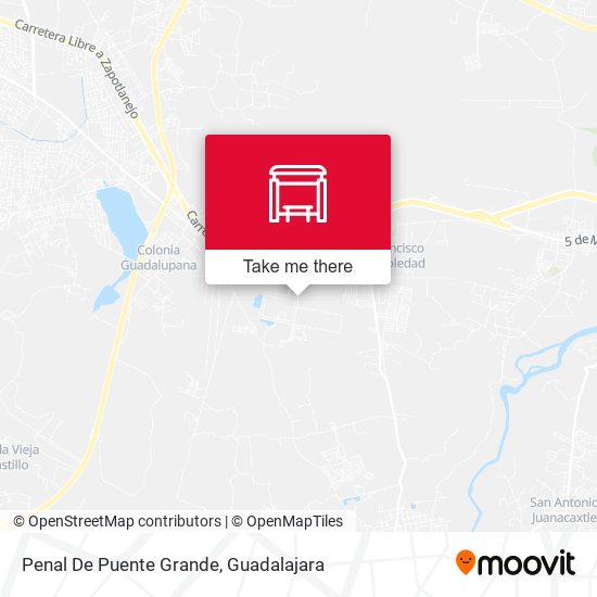 Mapa de Penal De Puente Grande