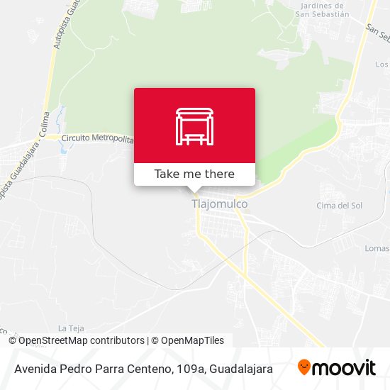 Mapa de Avenida Pedro Parra Centeno, 109a
