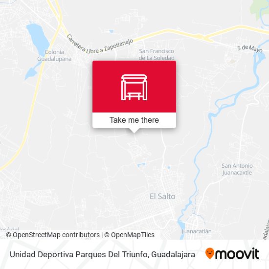Mapa de Unidad Deportiva Parques Del Triunfo
