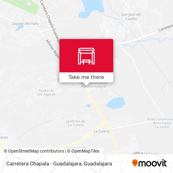 Mapa de Carretera Chapala - Guadalajara