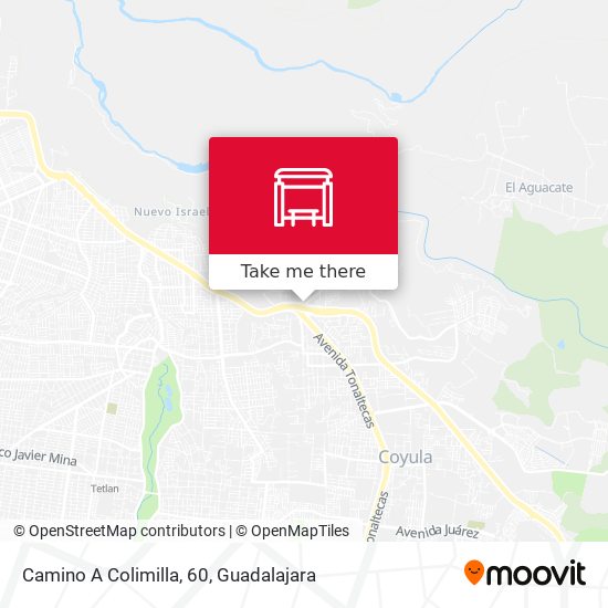 Camino A Colimilla, 60 map
