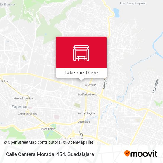 Mapa de Calle Cantera Morada, 454