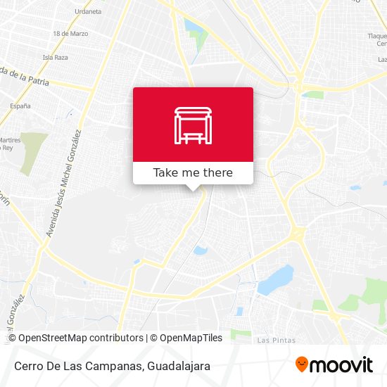 Mapa de Cerro De Las Campanas