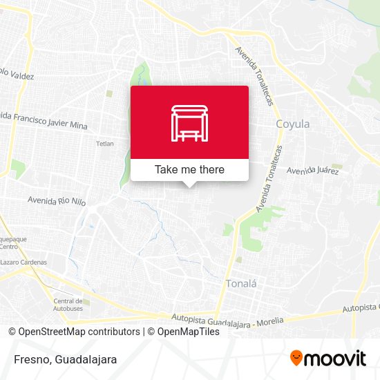 Mapa de Fresno