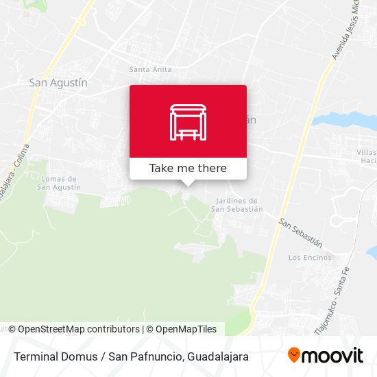 Terminal Domus / San Pafnuncio map