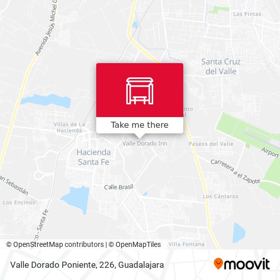 Mapa de Valle Dorado Poniente, 226