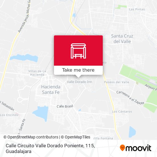 Calle Circuito Valle Dorado Poniente, 115 map