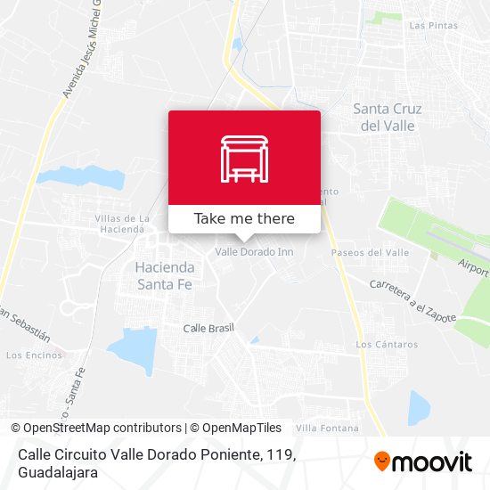 Calle Circuito Valle Dorado Poniente, 119 map