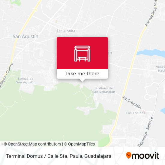 Mapa de Terminal Domus / Calle Sta. Paula