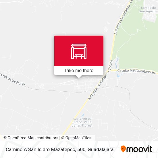 Mapa de Camino A San Isidro Mazatepec, 500