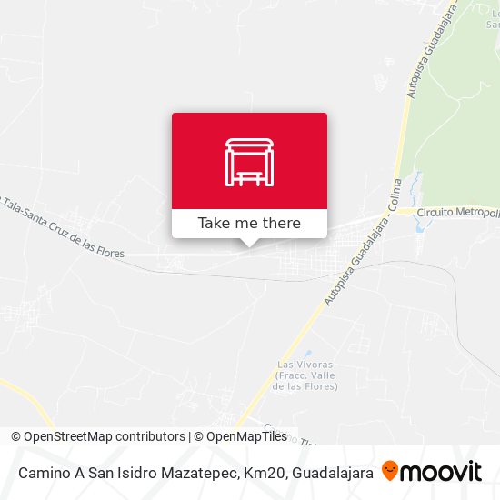 Camino A San Isidro Mazatepec, Km20 map