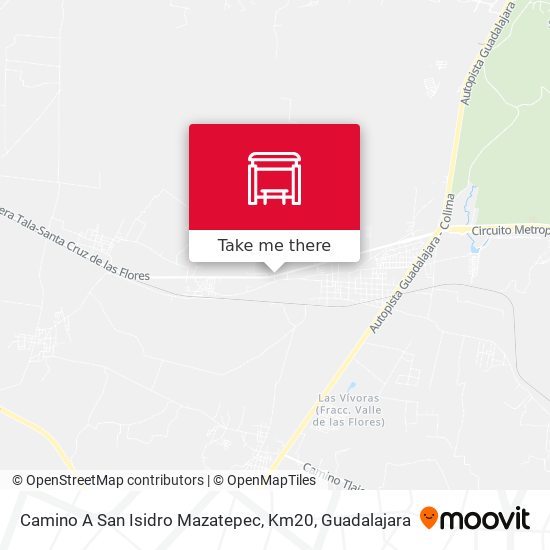 Camino A San Isidro Mazatepec, Km20 map