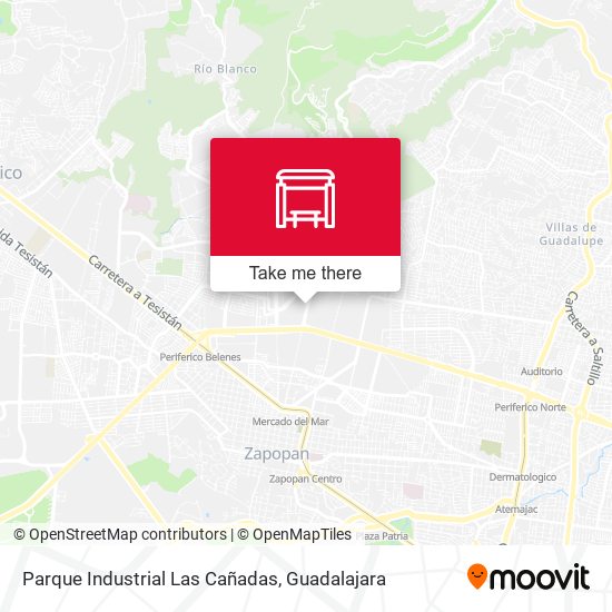Parque Industrial Las Cañadas map