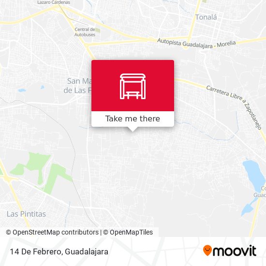 Mapa de 14 De Febrero