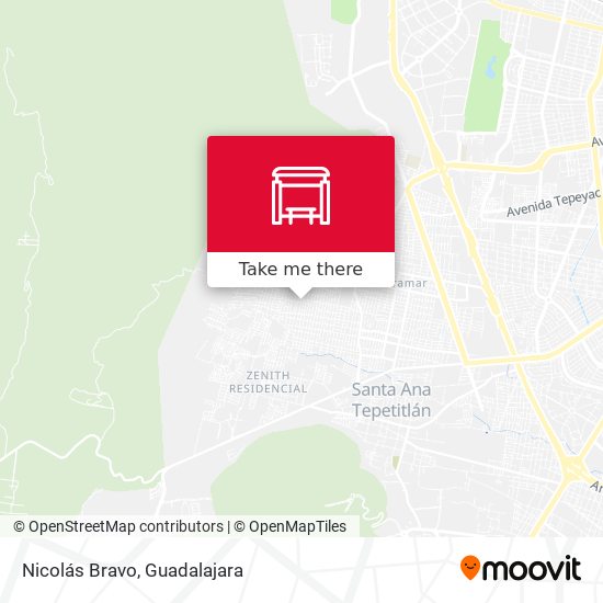 Nicolás Bravo map