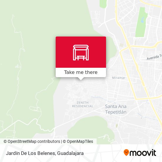 Mapa de Jardín De Los Belenes