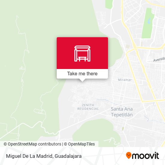 Miguel De La Madrid map