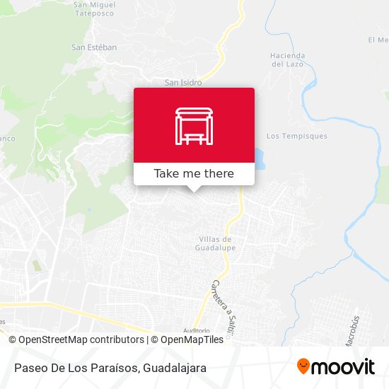 Paseo De Los Paraísos map