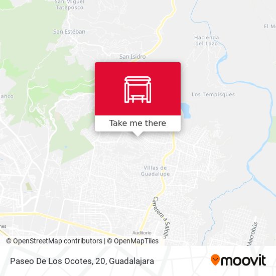 Paseo De Los Ocotes, 20 map
