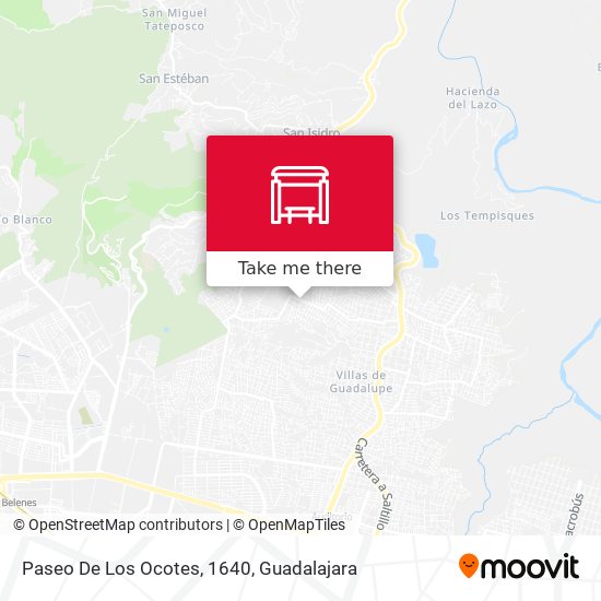 Paseo De Los Ocotes, 1640 map