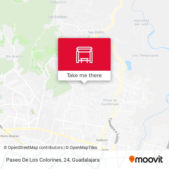 Paseo De Los Colorines, 24 map