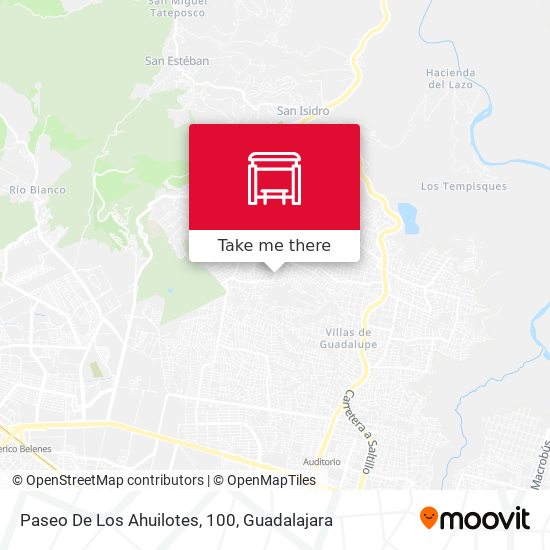 Mapa de Paseo De Los Ahuilotes, 100