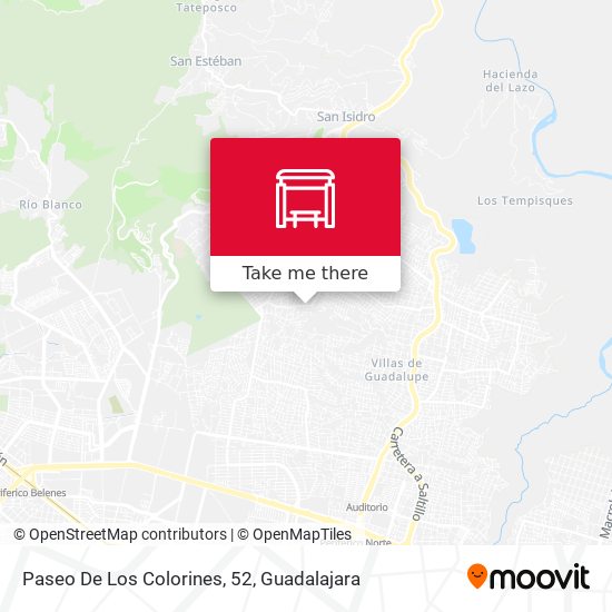 Paseo De Los Colorines, 52 map