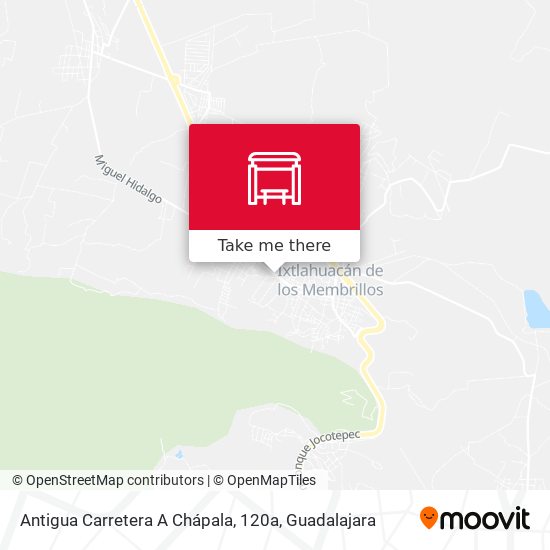 Mapa de Antigua Carretera A Chápala, 120a