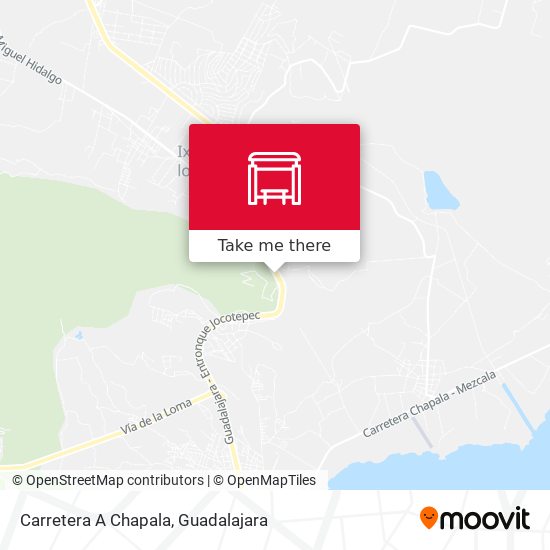 Carretera A Chapala map