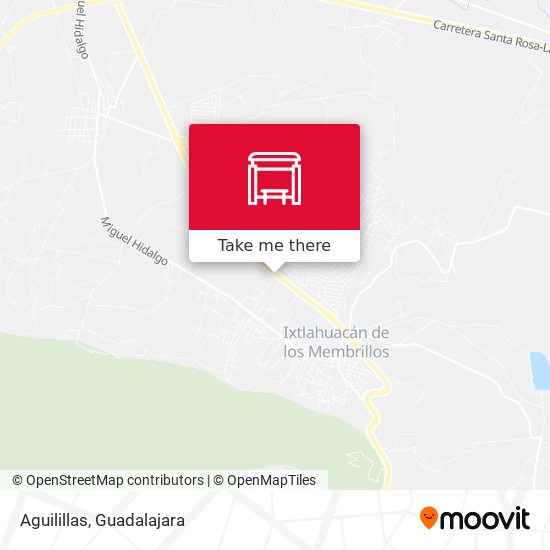 Aguilillas map