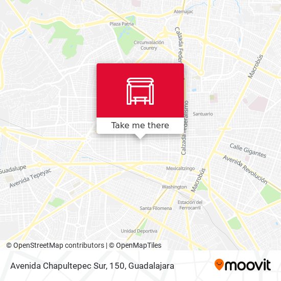 Avenida Chapultepec Sur, 150 map