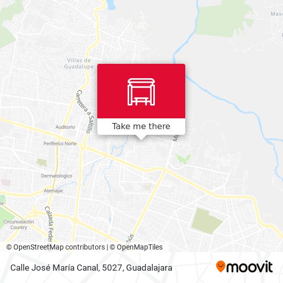 Mapa de Calle José María Canal, 5027